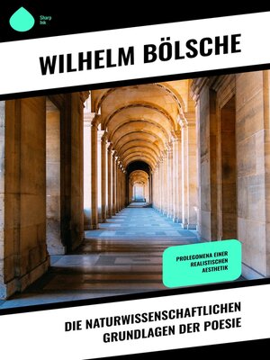 cover image of Die naturwissenschaftlichen Grundlagen der Poesie
